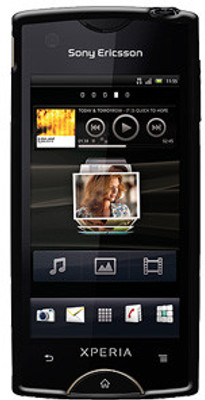 Buy Amzer 93445 Soft Gel TPU Gloss Skin Case for Sony Ericsson Xperia Ray - Black: Cases Covers