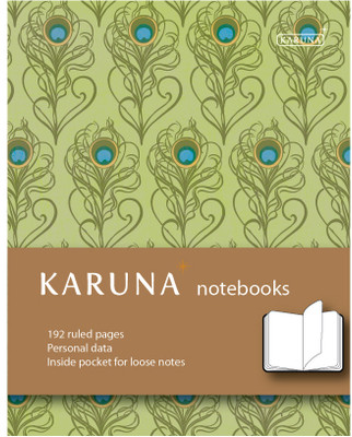 Karunavan Paisley Series Peacock and Brown Band Journal Hard Bound