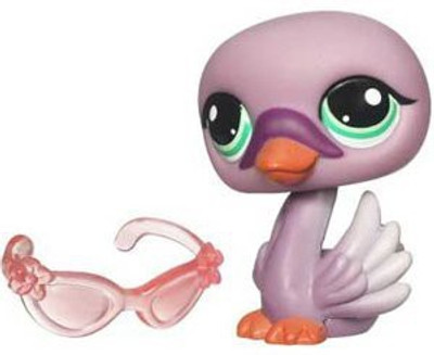 Littlest Pet Shop Get The Pets Single Figure Purple Swan Special Edition Pet! (Multicolor)