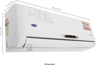 Carrier 1 Tons 2 Star Split AC White (12K Ester 2 Star) 