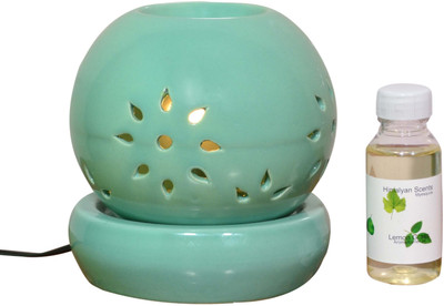 58% OFF on Myesquire Oval Ocean Color Aroma Oils Lemongrass Burner Air Freshener 60 ml