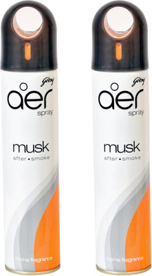 Aer Home Spray Dual Pack Musk After Smoke Aerosol Air Freshener 600 ml Aer Home Spray Dual Pack Musk After Smoke Aerosol Air Freshener 600 ml