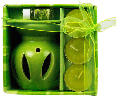 The Candle Shop 5PC_GreenFlowerCutOutOilDiffuser_268 Herb Oil Burner Air Freshener 10 ml The Candle Shop 5PC_GreenFlowerCutOutOilDiffuser_268 Herb Oil Burner Air Freshener 10 ml