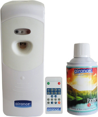 Airance Automatic Room Perfume Dispenser With Room Freshener Refill Paradise Aerosol Air Freshener 250 ml Airance Automatic Room Perfume Dispenser With Room Freshener Refill Paradise Aerosol Air Freshener 250 ml