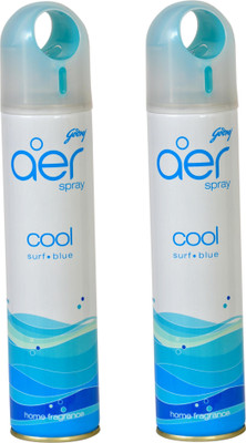 Aer Home Spray Dual Pack Cool Surf Blue Aerosol Air Freshener 600 ml Aer Home Spray Dual Pack Cool Surf Blue Aerosol Air Freshener 600 ml