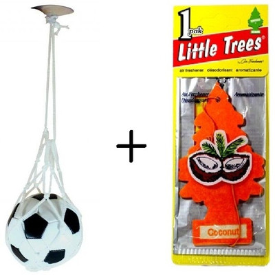 39% OFF on Speedwav Hanging Football Car Perfume + Little Tree Hanging Peach Diffuser, Hang Tag Air Freshener 100 g 39% OFF on Speedwav Hanging Football Car Perfume + Little Tree Hanging Peach Diffuser, Hang Tag Air Freshener 100 g