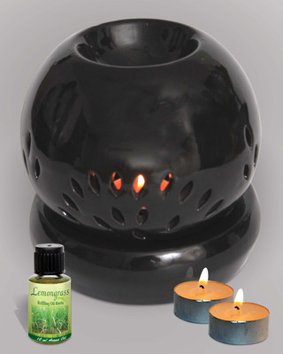 16% OFF on Sudarshan Dhoop Pvt Ltd Aroma Oil Burner Oval Leaf Lemongrass 2 Tea Light Air Freshener 10 ml 16% OFF on Sudarshan Dhoop Pvt Ltd Aroma Oil Burner Oval Leaf Lemongrass 2 Tea Light Air Freshener 10 ml
