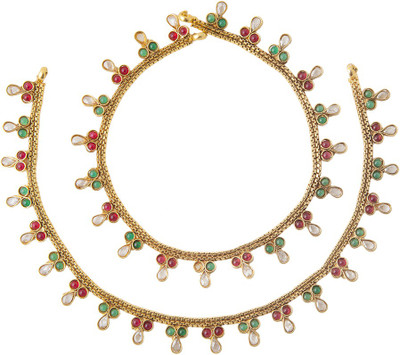 62% OFF on Aaina Beautiful Copper Anklet Pack of 2