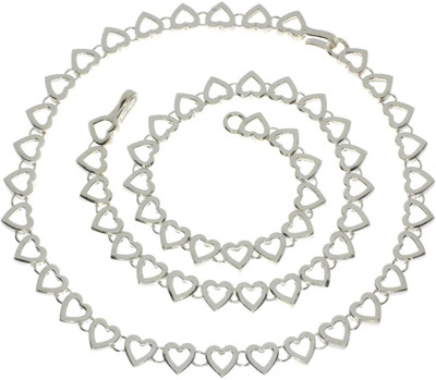29% OFF on 925 Silver Silver Anklet Set Pack of 2