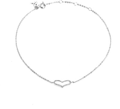 38% OFF on Blinglane Lucky Heart Gold Plated Copper Anklet