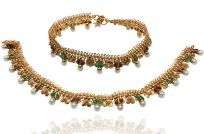 50% OFF on Siyora Ethnic Brass Anklet Pack of 2 50% OFF on Siyora Ethnic Brass Anklet Pack of 2