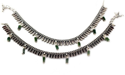 20% OFF on 925 Silver Silver Anklet Pack of 2 20% OFF on 925 Silver Silver Anklet Pack of 2
