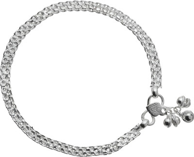 67% OFF on Mrigya Silver Designer Chain Alloy Anklet
