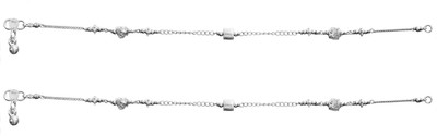 Exotic India Designer Sterling Silver Anklet