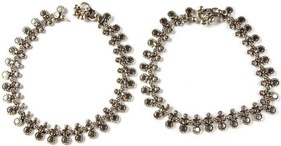 Exotic India Designer Sterling Silver Anklet