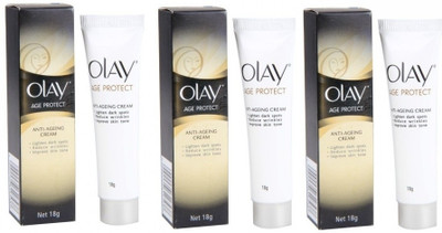 3% OFF on Olay Age Protect Anti-ageing Cream Pack of 3 18 g 3% OFF on Olay Age Protect Anti-ageing Cream Pack of 3 18 g