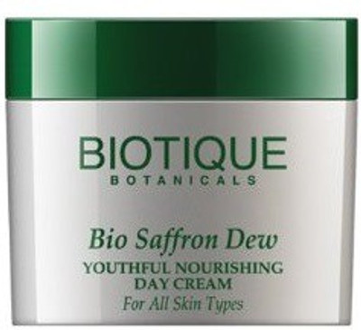 Biotique Bio Saffron Dew Youthful Nourishing Day Cream For All Skin Types, (50)