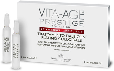 Bottega di Lungavita Vita Age Prestige Vials Treatment With Colliadal Platinum 2.5 ml Bottega di Lungavita Vita Age Prestige Vials Treatment With Colliadal Platinum 2.5 ml