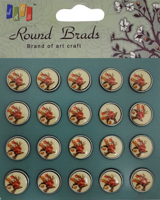 63% OFF on Jags Round Brads Brand of Art Craft - 20PEB-13