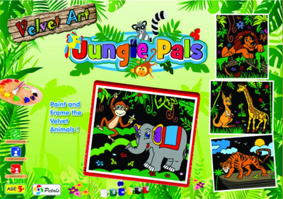 25% OFF on Petals Velvet Art Jungle Pals