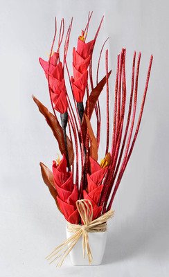 50% OFF on Ginni Bloom Red Assorted Artificial Flower with Pot 50% OFF on Ginni Bloom Red Assorted Artificial Flower with Pot