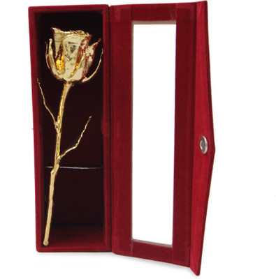 1% OFF on Gifts By Meeta Gold Rose Artificial Flower