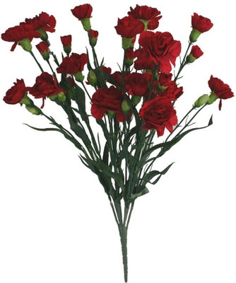 67% OFF on E-Plant Red Carnations Artificial Flower