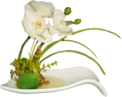 20% OFF on Imported White Orchids Artificial Flower with Pot 20% OFF on Imported White Orchids Artificial Flower with Pot