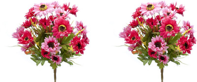 Kusal Bushes Pink Assorted Artificial Flower Kusal Bushes Pink Assorted Artificial Flower