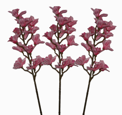 36% OFF on PolliNation Giant Cymbidium Pink Assorted Artificial Flower