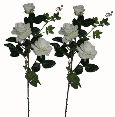 24% OFF on Pollination White Rose Artificial Flower 24% OFF on Pollination White Rose Artificial Flower