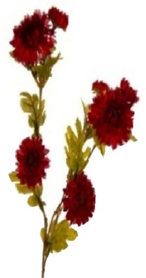 68% OFF on Flowers Forever Daisy Branch Red Assorted Artificial Flower