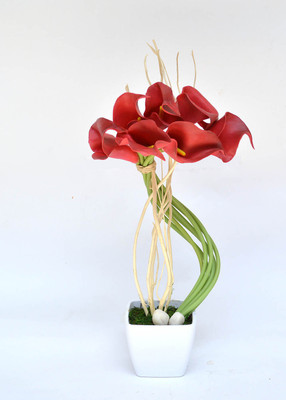60% OFF on Ginni Bloom Red Lily Artificial Flower with Pot 60% OFF on Ginni Bloom Red Lily Artificial Flower with Pot