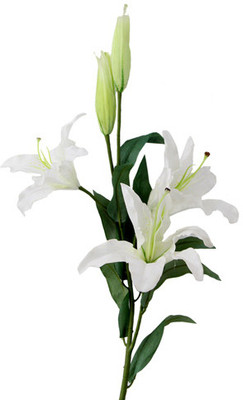 40% OFF on Gifts By Meeta White Lily Artificial Flower