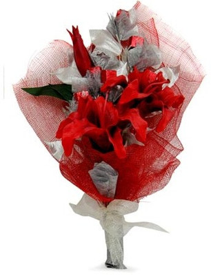 41% OFF on Gifts By Meeta Red Rose Artificial Flower