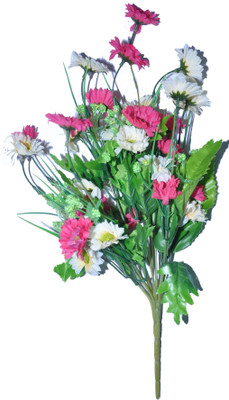 50% OFF on NK White, Pink Sunflower Artificial Flower