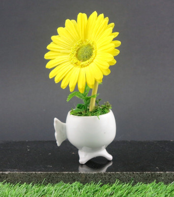 Importwala Mini Gerbera in Ceramic Pot Assorted Artificial Plant with Pot Importwala Mini Gerbera in Ceramic Pot Assorted Artificial Plant with Pot