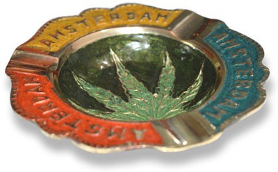 Little Goa Multicolor Brass Ashtray Little Goa Multicolor Brass Ashtray