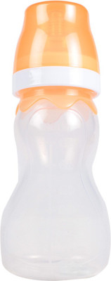 Farlin Silicon Angle Shaped Plan Feeding Bottle 240cc - Orange - 240 Ml (Orange)