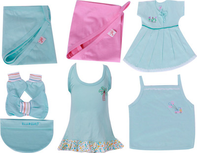 JO kidswear Baby Girls Gift Pack ( 7 Pcs )
