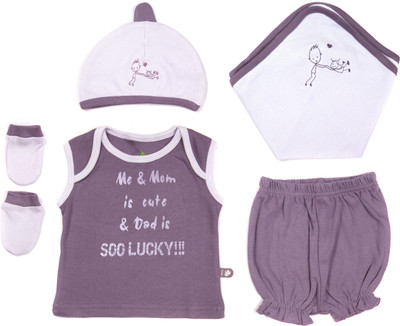 37% OFF on Bio Kid Girl Baby Gift Wrap -Purple Sage Combo 37% OFF on Bio Kid Girl Baby Gift Wrap -Purple Sage Combo