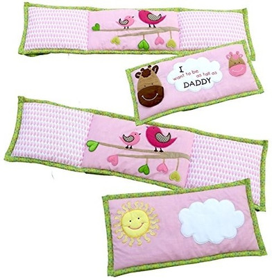 Little Pipal Tall As Daddy Crib Bumper - Pink Little Pipal Tall As Daddy Crib Bumper - Pink