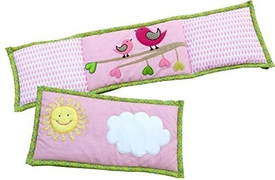 Little Pipal Tall As Daddy Mini Crib Bumper - Pink Little Pipal Tall As Daddy Mini Crib Bumper - Pink