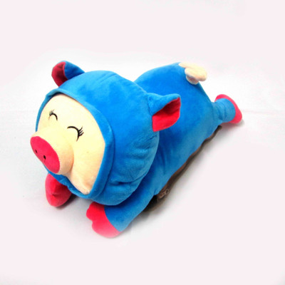 Buddyboo Cute Piggy Shape Hand And Body Heat Warmer, 220v Electric Heating Water Bag, Blue Bath Thermometer (Blue)
