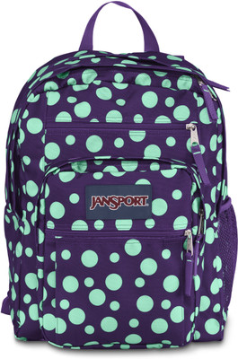 15% OFF on JanSport Big Student 34 L Backpack Purple Night Green Sylvia Dot, Size - 444.5