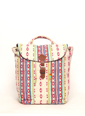 22% OFF on The House of Tara Durrie Multiutility 09 Medium Backpack White, Reddish, Size - 406.4