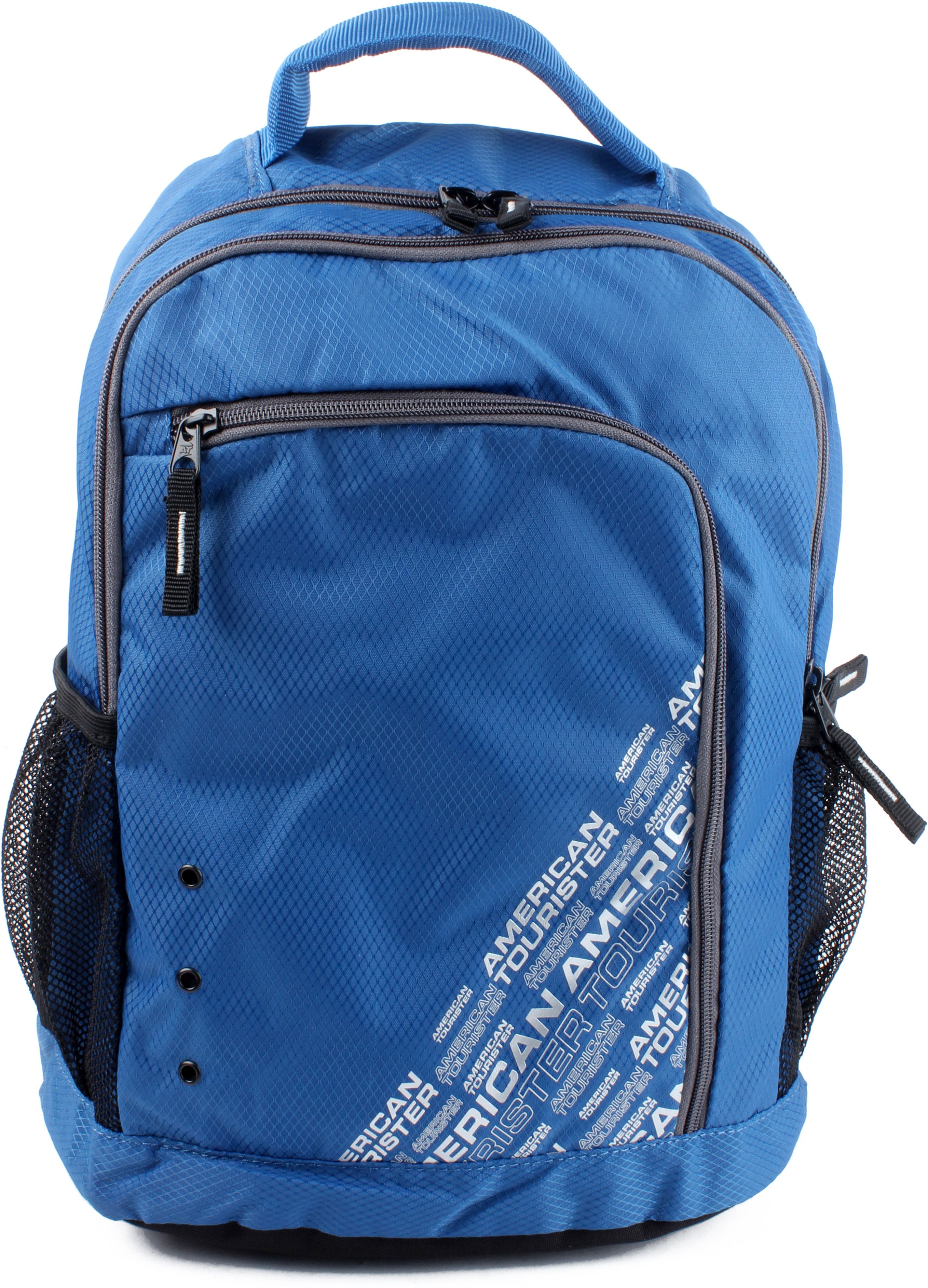American Tourister Code Backpack Blue, Silver - Price in India | Flipkart.com