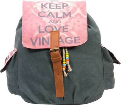 14% OFF on The House Of Tara Canvas Medium Backpack Coral Green, Size - 355.6 14% OFF on The House Of Tara Canvas Medium Backpack Coral Green, Size - 355.6