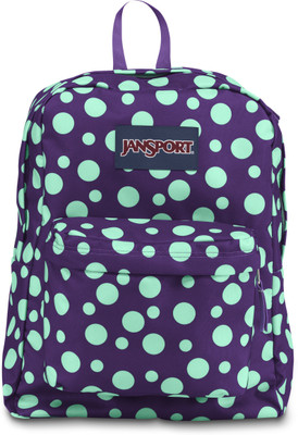 15% OFF on JanSport SuperBreak������ 25 L Backpack Purple Night/Mint To Be Green Sylvia Dot, Size - 424.18 15% OFF on JanSport SuperBreak������ 25 L Backpack Purple Night/Mint To Be Green Sylvia Dot, Size - 424.18