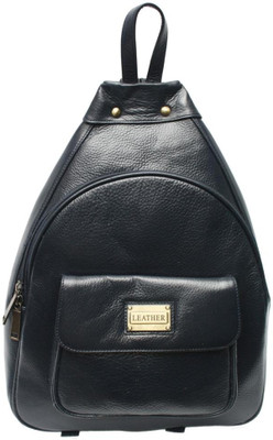 62% OFF on Chanter Beautiful Texture Design Genuine Leather Medium Backpack Black-05, Size - 88